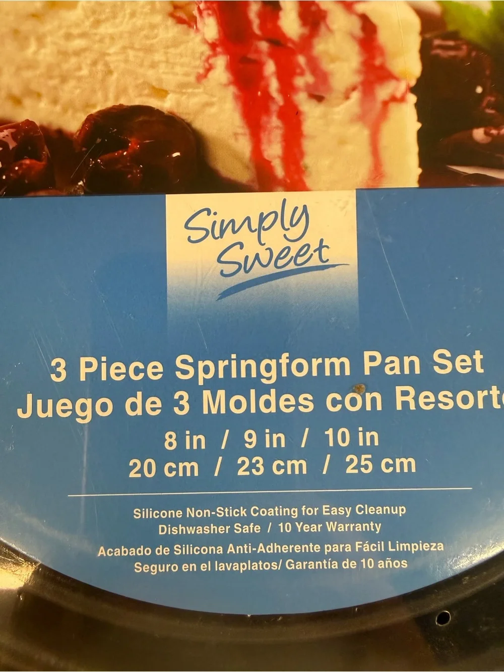 Oneida Springform Pans. 8 in/9 in/10in